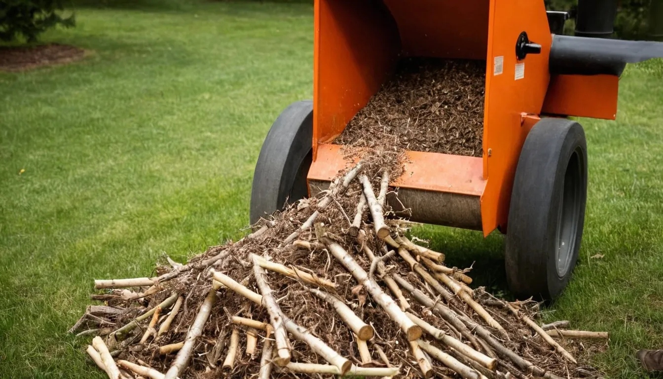 Садовый измельчитель в представлении нейросети