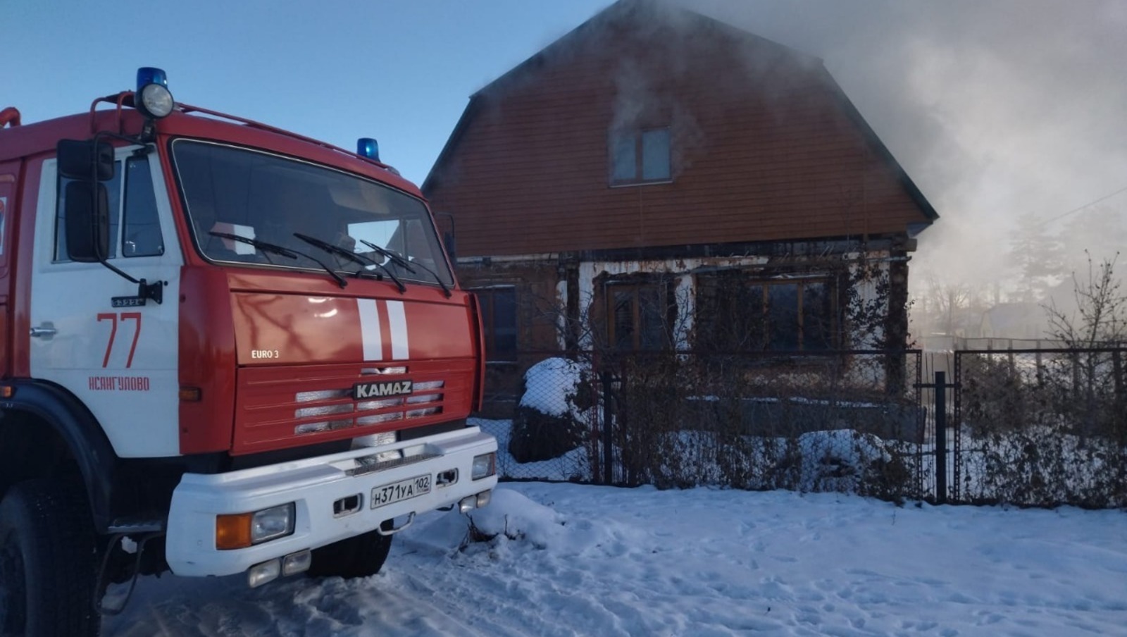 В Башкирии обгорел пожилой мужчина во время пожара дома
