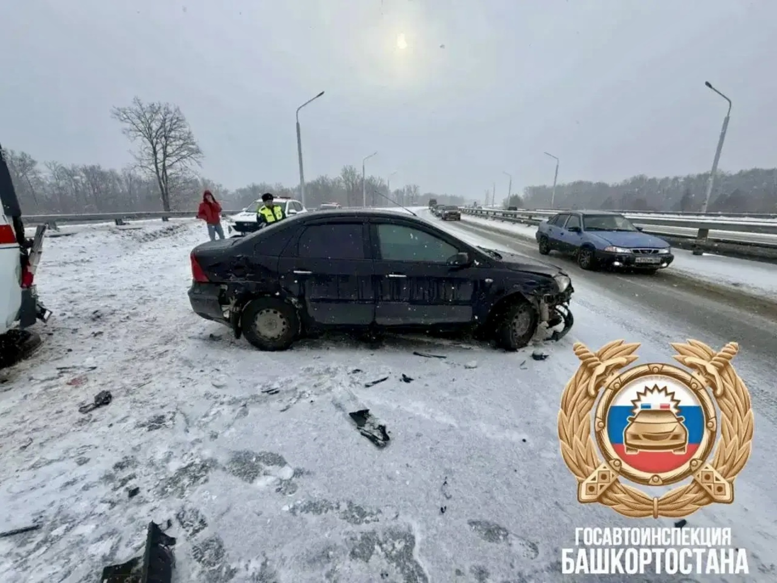 В Уфе скорая попала в массовое ДТП