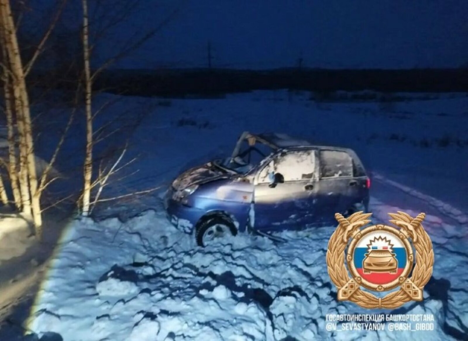 В Башкирии в ДТП погибла двухлетняя девочка, трое детей в больнице