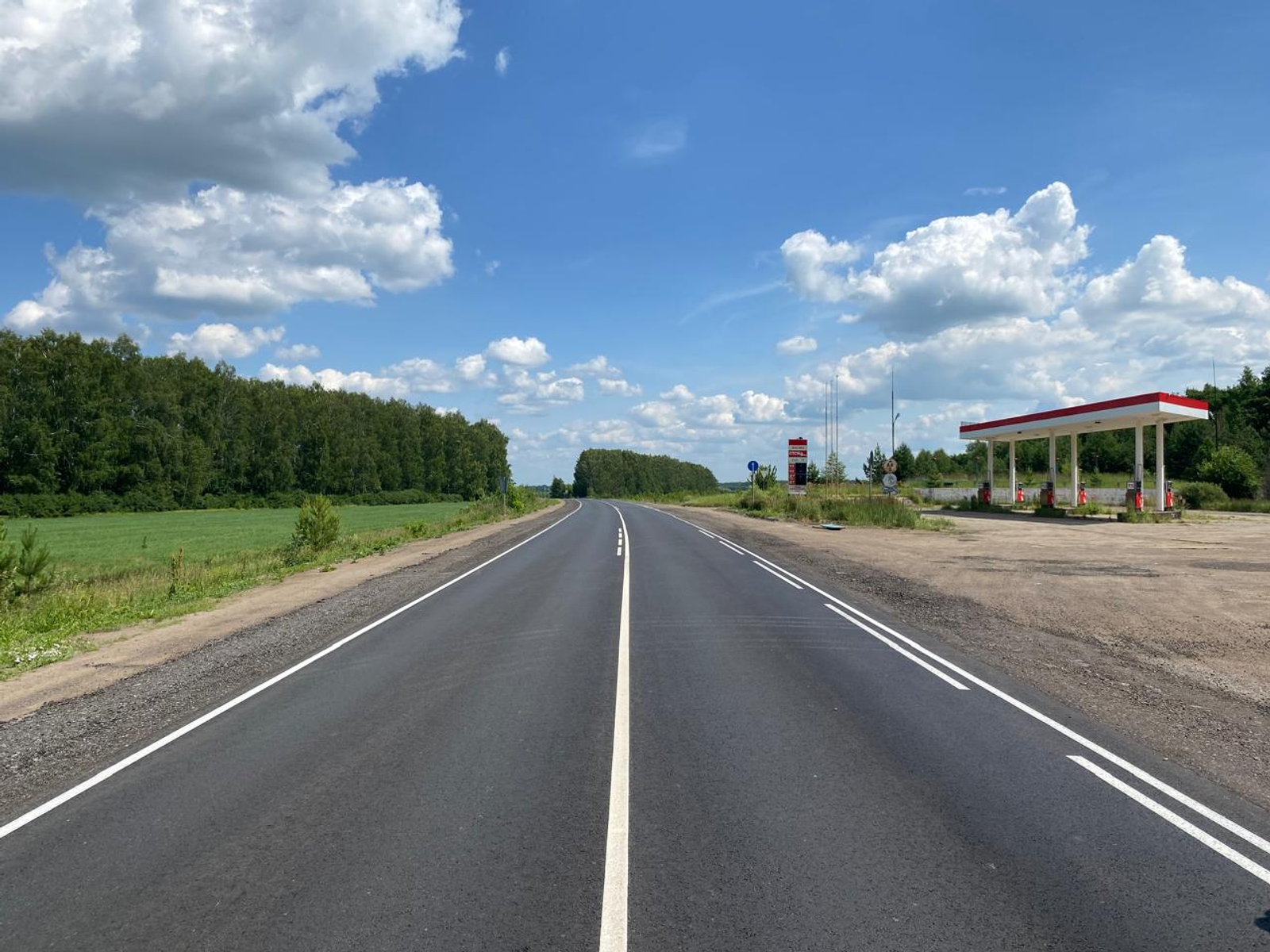 В Башкирии завершен ремонт 1,2 км дороги Нефтекамск − Янаул