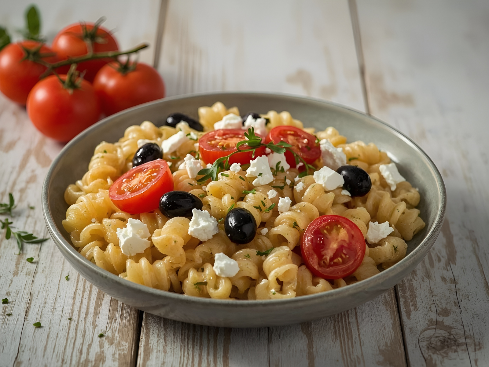 Салат с макаронами и моцареллой: простой ужин на семью за 20 минут
