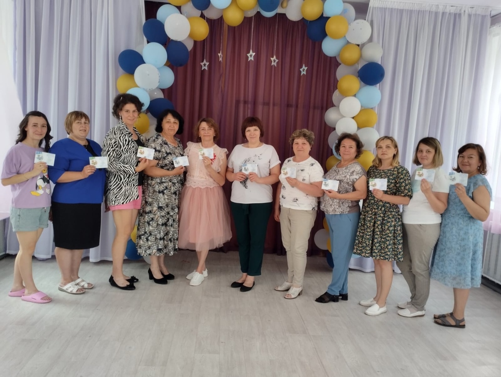 В детском саду Аургазинского района Башкирии педагогам вручили знак отличия ГТО