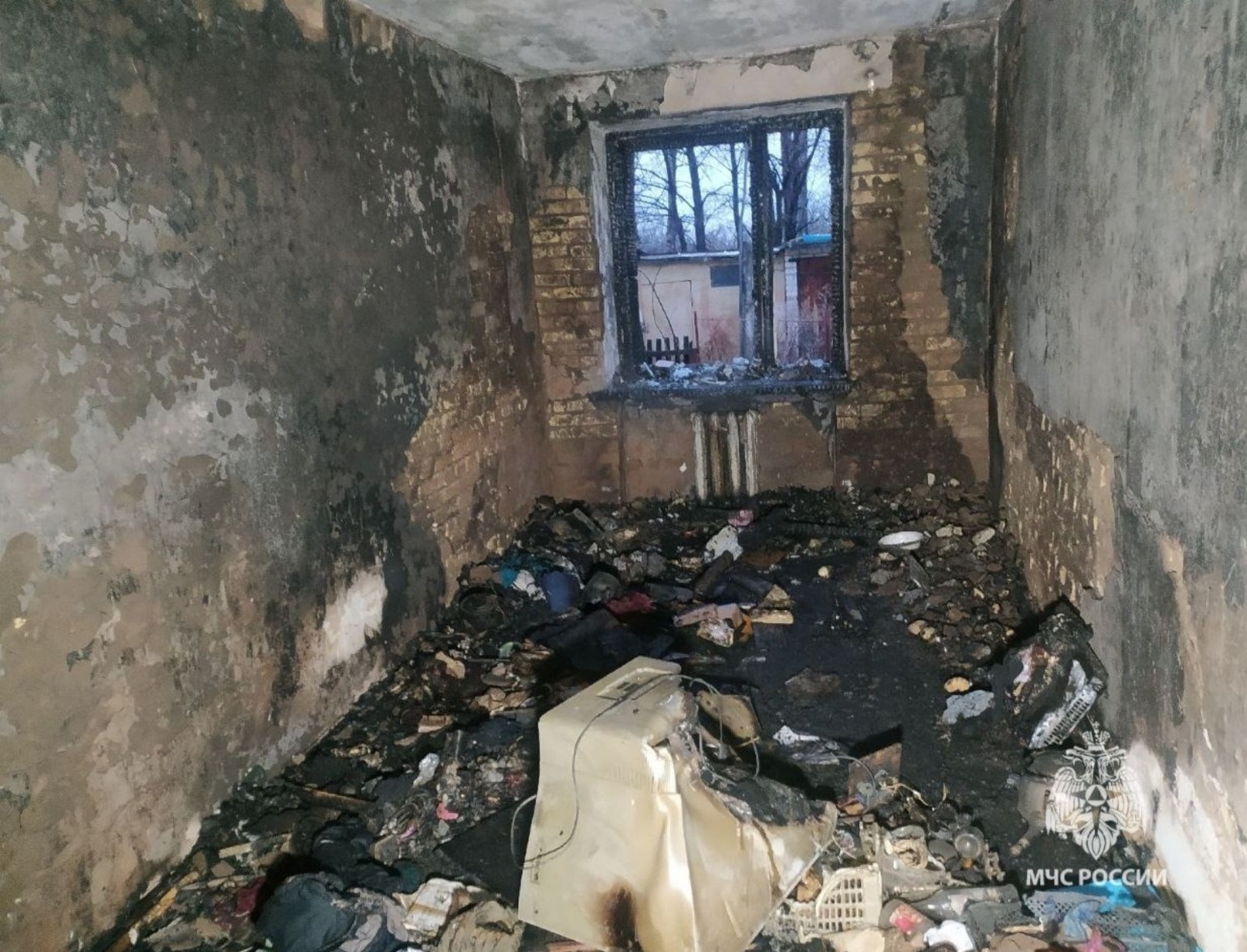 В Башкирии  сгорел дом, в котором погиб пожилой бездомный